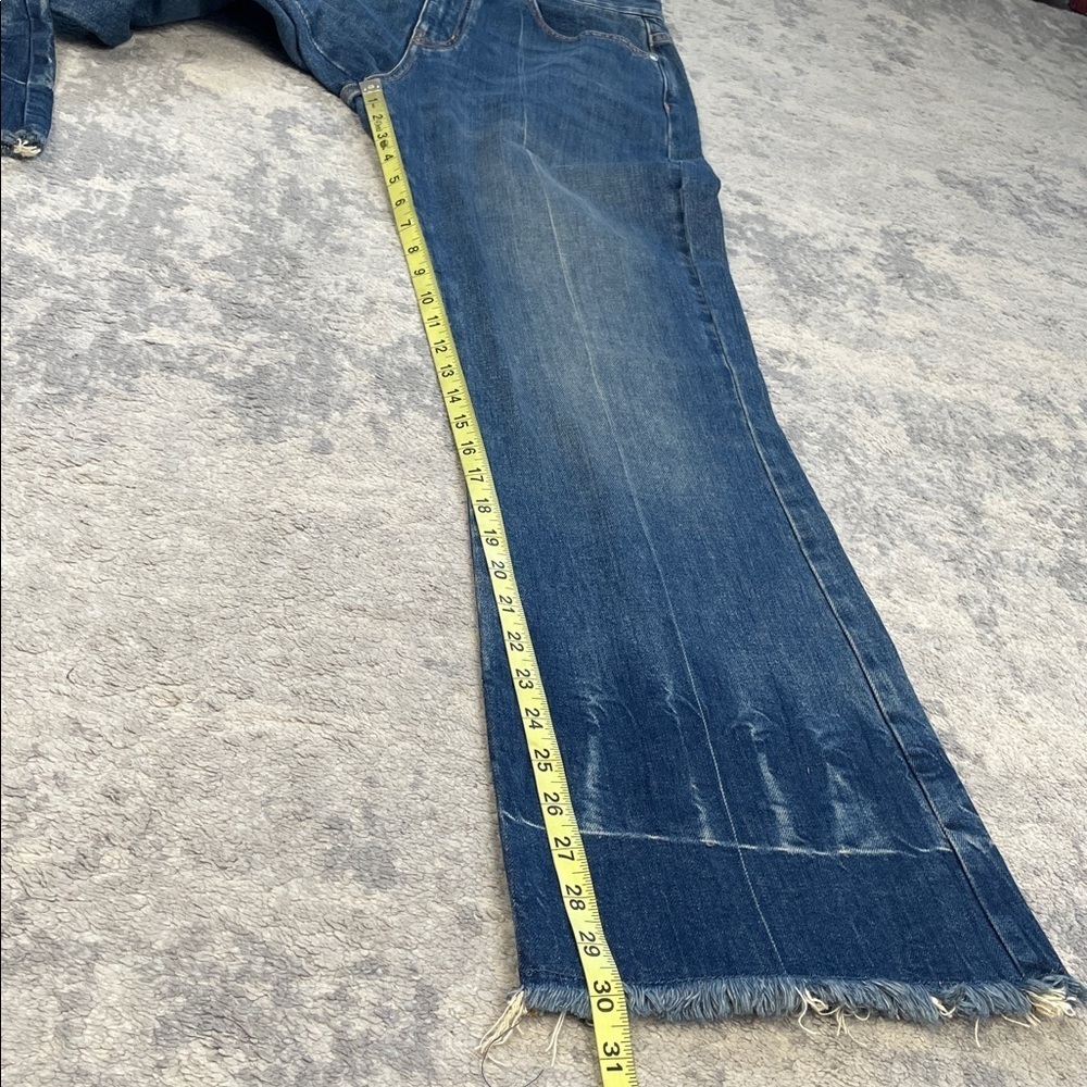 NWT Stella McCartney Vintage Dark Blue 90s Crop Flare Jeans Sz 30 - Picture 15 of 16
